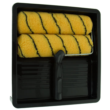 Coral Max Coat Paint Roller Kit with HEADLOCK Frame and Polyester Covers 9 inch 1.5
